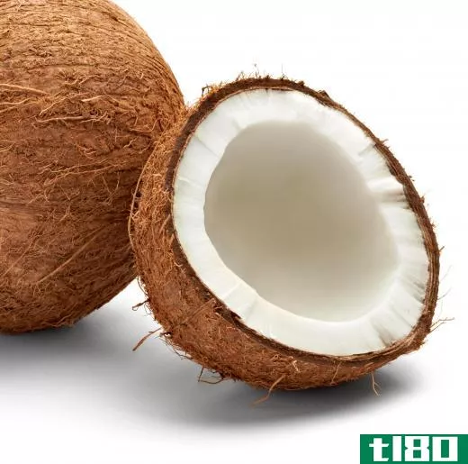 Coconut meat is edible.