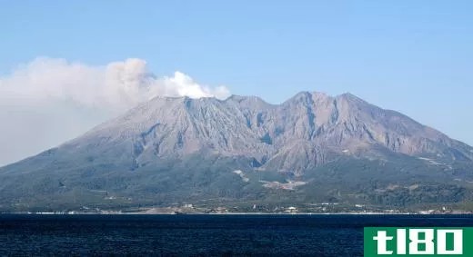 If volcanic activity remains fairly constant, deposition of volcanic materials may actually expand an island.