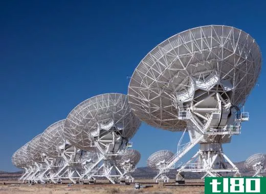 Radio telescope arrays can be used to search for signals from other civilizations.