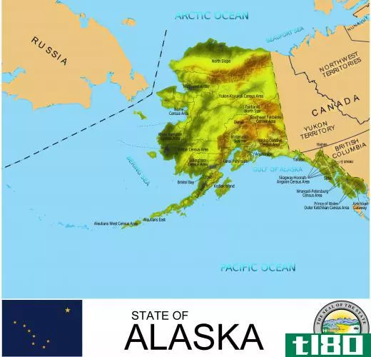 Northern Alaska is home to large areas of tundra.
