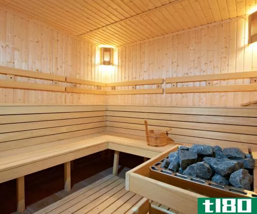 Cedar water is often used in saunas.