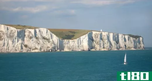 The White Cliffs of Dover are made out of chalk.
