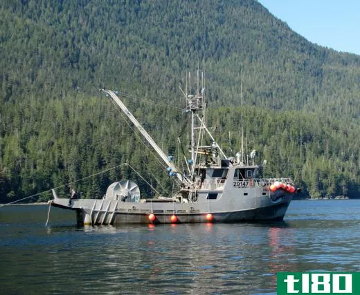 A commercial fishing boat.