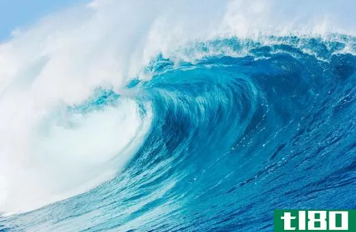 Tropical storms can cause massive waves.