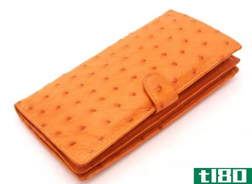 Ostrich leather is used similar to cow leather to make a variety of products.
