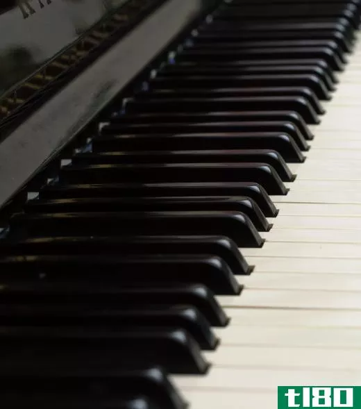 Keys of a piano are made of ivory.