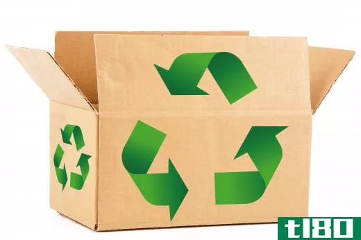 Cardboard can be recycled.