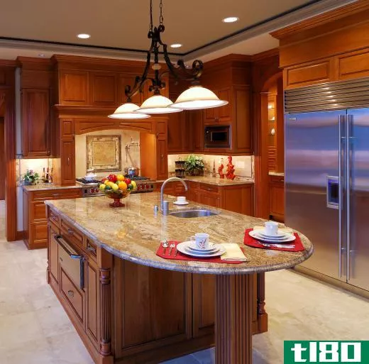 Granite, an igneous rock, is often desired for kitchen counter tops.