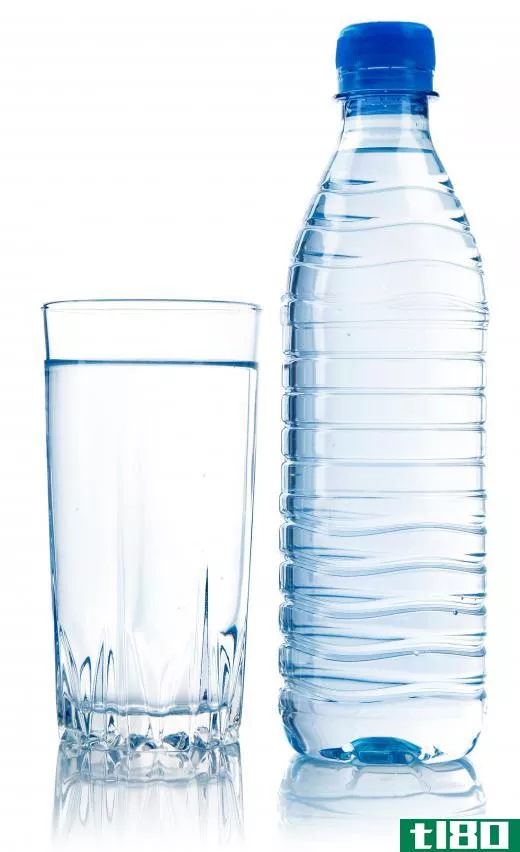 Plastic water bottles can usually be recycled.
