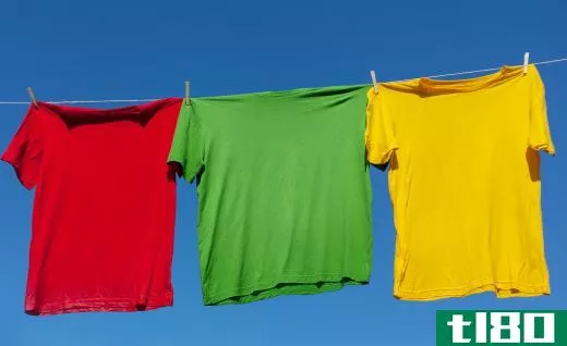 Drying clothes outside can reduce the chance of mold growing.
