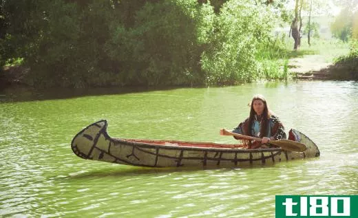 Native American groups used small vessels, such as canoes, to trade along the small rivers and streams that feed into larger river systems.