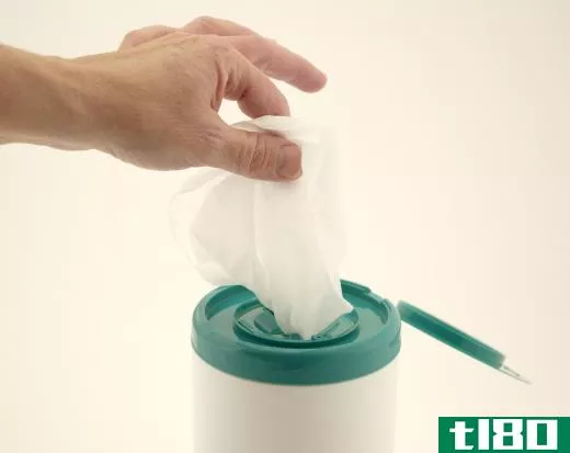 Hygiene wipes can be used to sanitize hands.