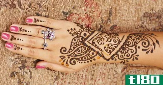 Pure henna powder is used for creating traditional henna tattoos.