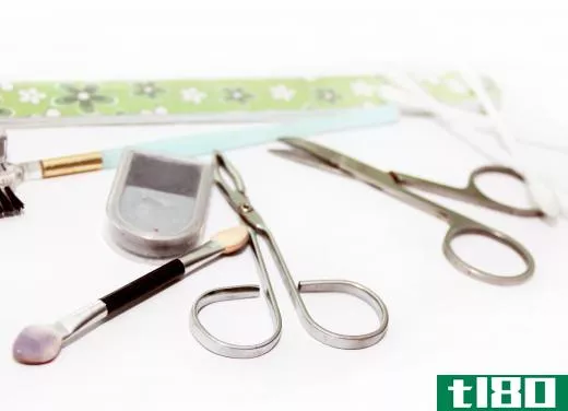 Scissor tweezers may be used to remove unwanted hair.