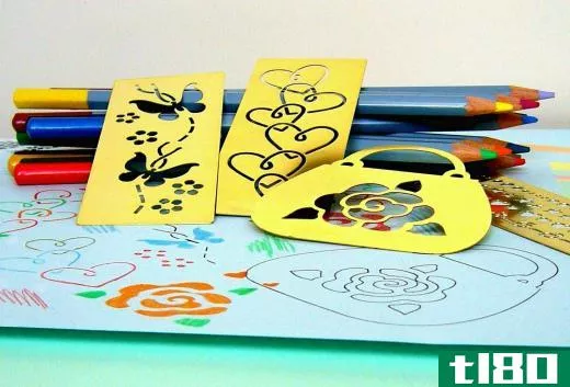 Temporary tattoos are made by applying paint or other mediums over a stencil.