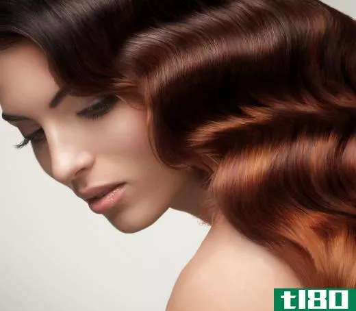Brunettes may use hair toner to draw out auburn shades.