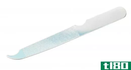 Steel nail files are often coated with diamond dust.