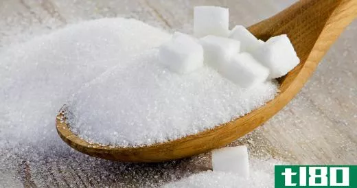 Sugar mixed with either olive or coconut oil can be used for exfoliating the body.