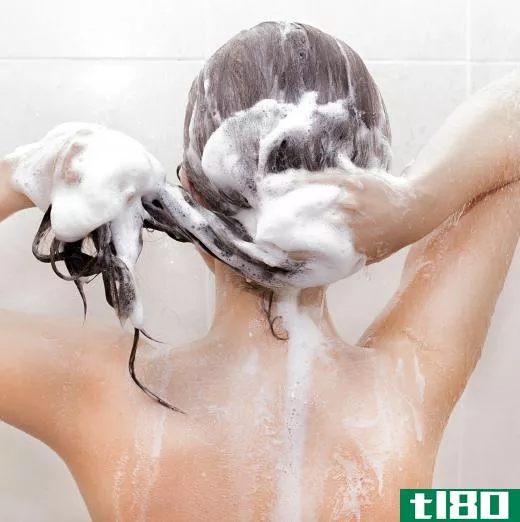 Clarifying shampoo can remove styling products from hair.
