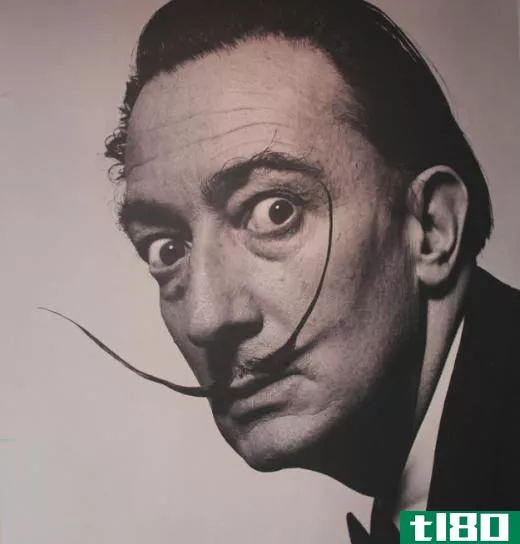 Salvador Dali had a distinctive handlebar mustache.