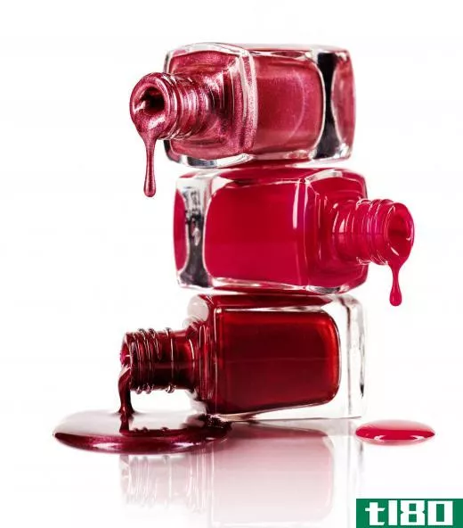 Nail polish can take an hour or more to air dry.