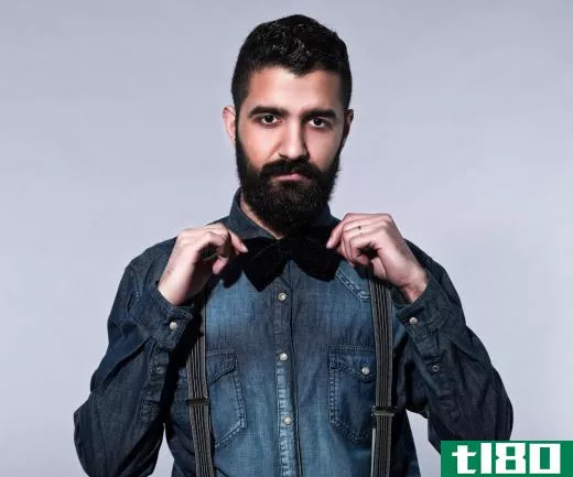 Beards and mustaches are popular among hipsters.