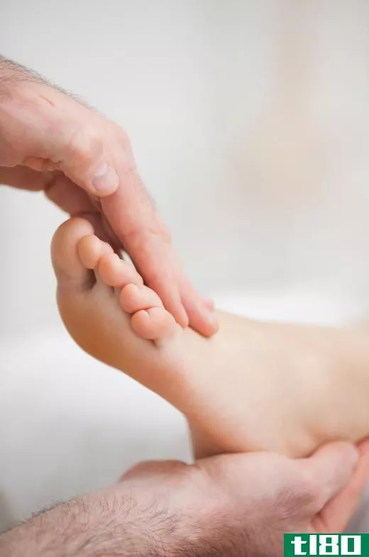 A foot massage is a common component of a medicure.