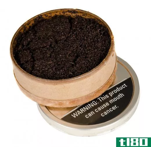 Chewing tobacco, which can be detrimental to oral hygiene.