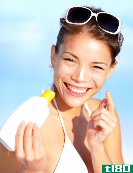 Regularly applying sunscreen will help keep skin looking younger longer.