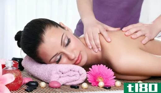 A hotel spa offers massages.