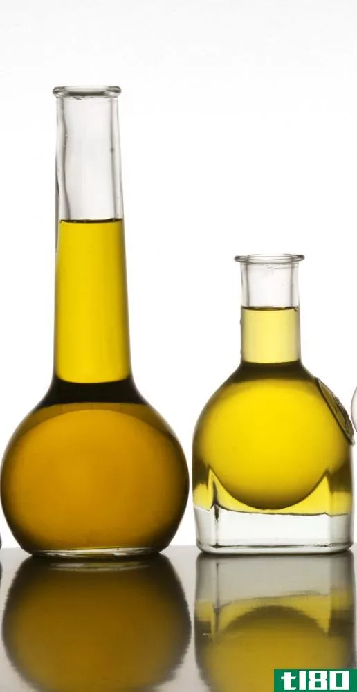 Olive oil works well for dry hair.