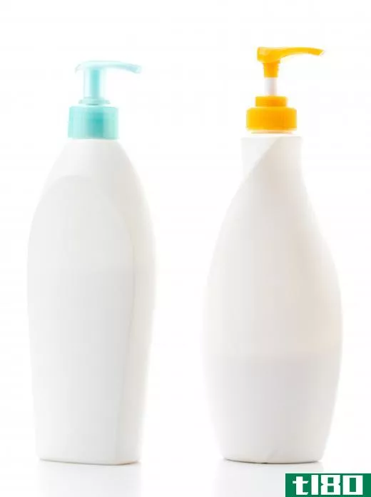 Moisturizing shampoo in a pump bottle may be easier for kids to use.