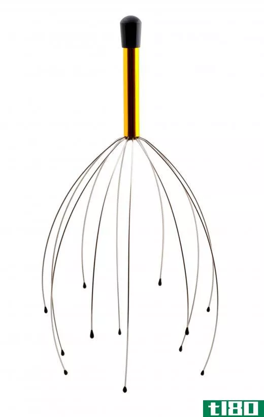 A scalp massager is a device used to massage an individual's scalp in an attempt to relieve stress or promote hair growth.