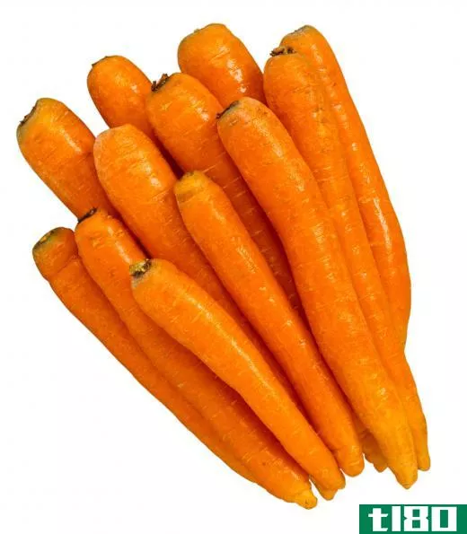 Carrots are a great source of vitamin A.