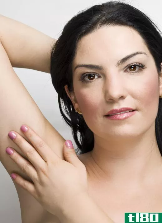 An epilator may be used to remove unwanted underarm hair.