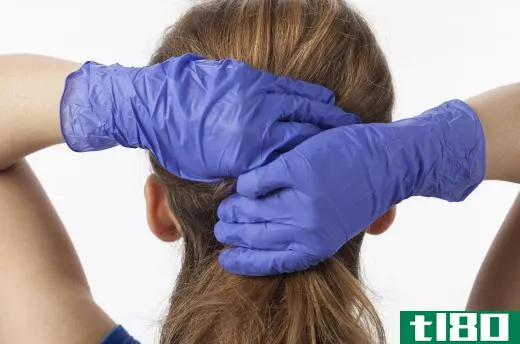 When dying hair, it's recommended to wear gloves to prevent staining the hands.