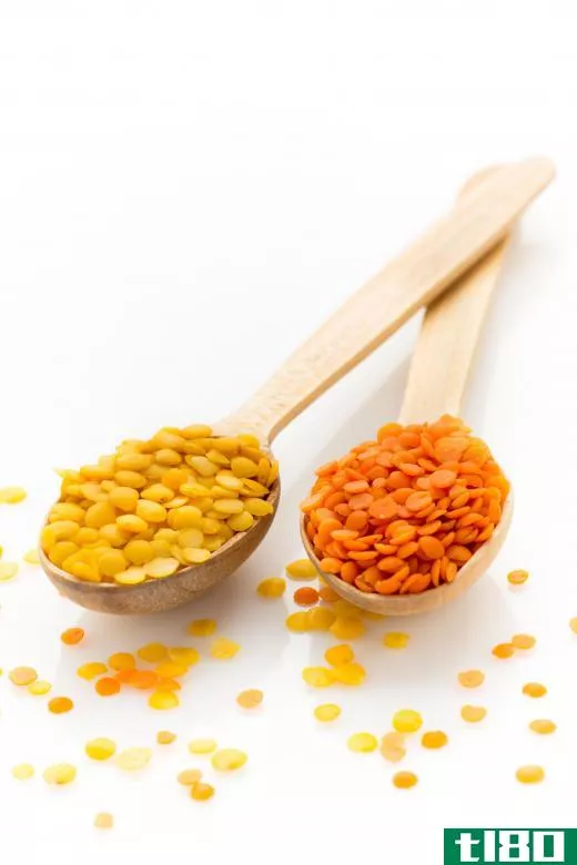 Lentils are high in protein and can be used in vegan cooking.