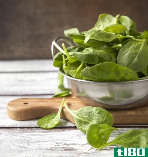 Mint can be added to a salad.
