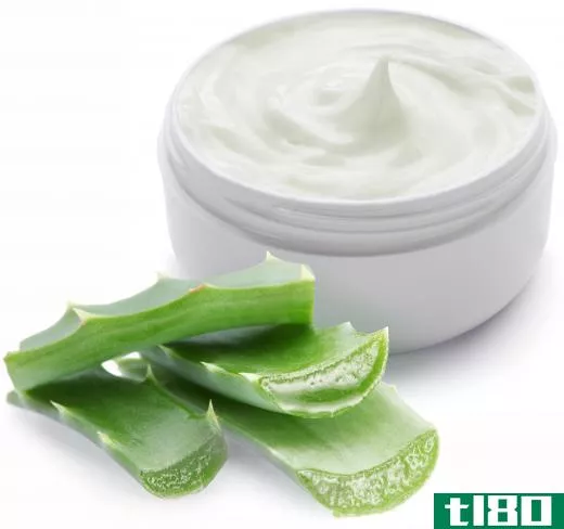 Aloe vera cream, which can help with a sunburn.