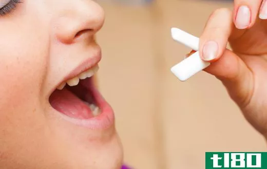 Chewing gum can help get rid of garlic breath.