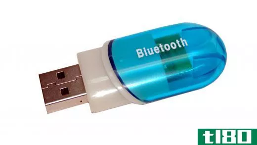 Bluetooth connectivity may be added to a laptop with a USB device.