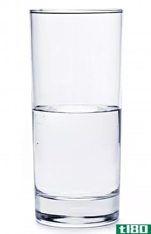 A glass of filtered water.