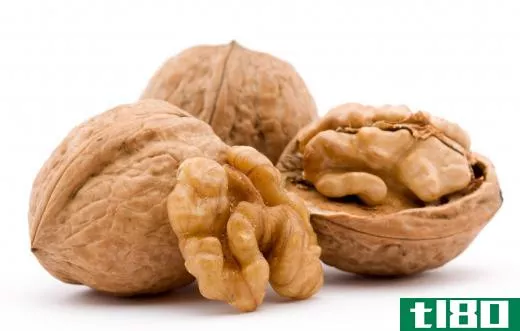 Walnuts are often used as a garnish for bobotie.
