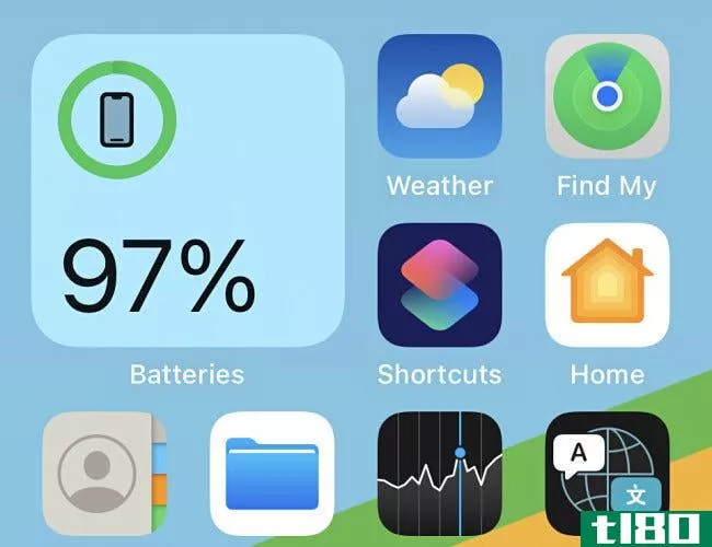 如何在iphone13上显示电池电量百分比