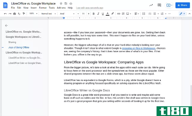 libreoffice与googleworkspace：哪个更好？