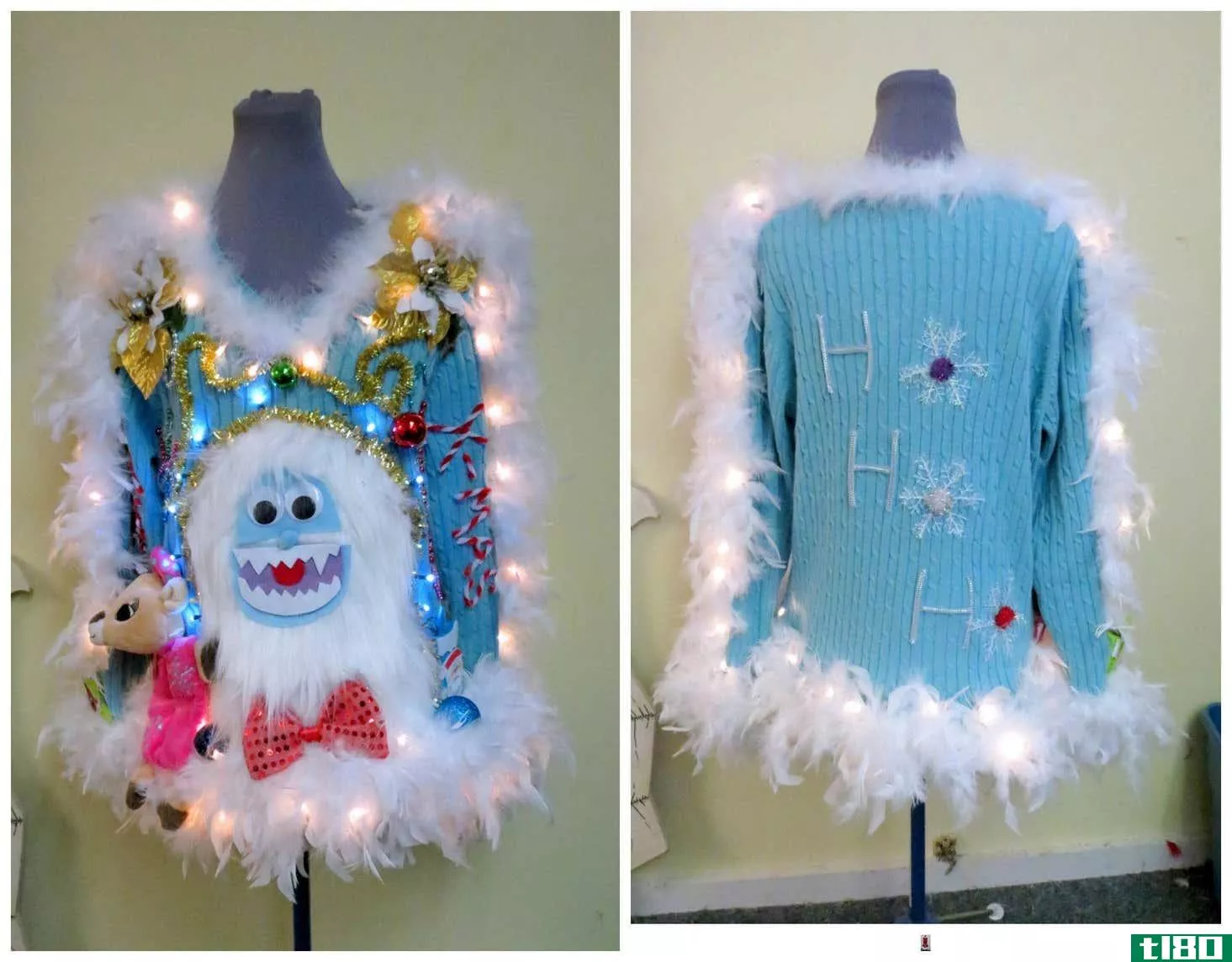 Ugly Christmas Yeti Sweater