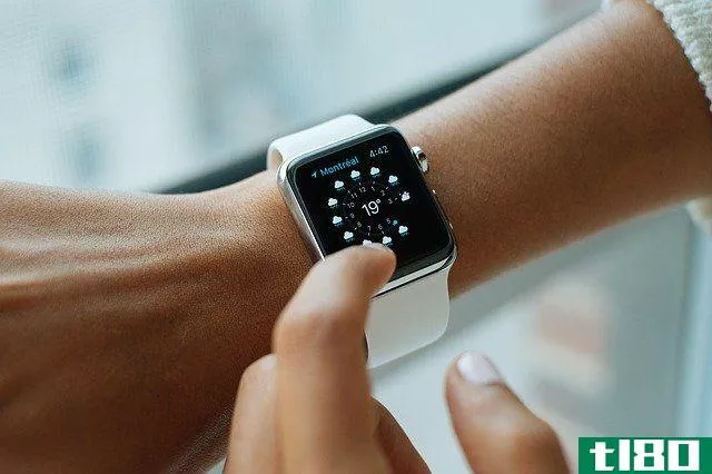 apple watch on someone's wrist