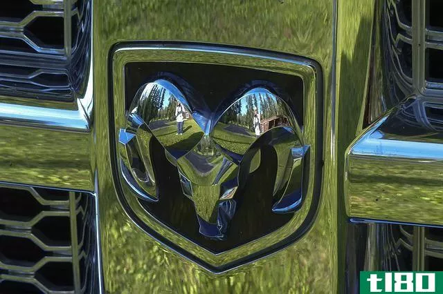 dodge ram logo on a car