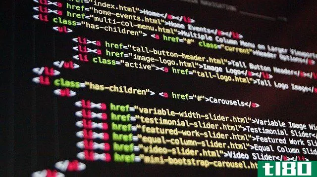 coding script on computer screen