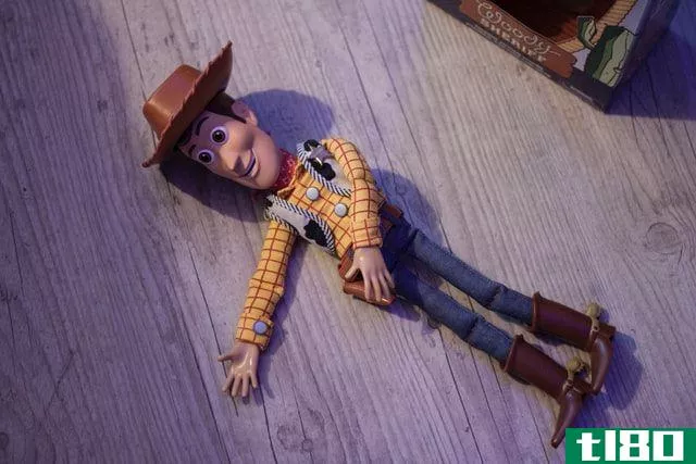 Toy Story's Woody doll on wooden floor